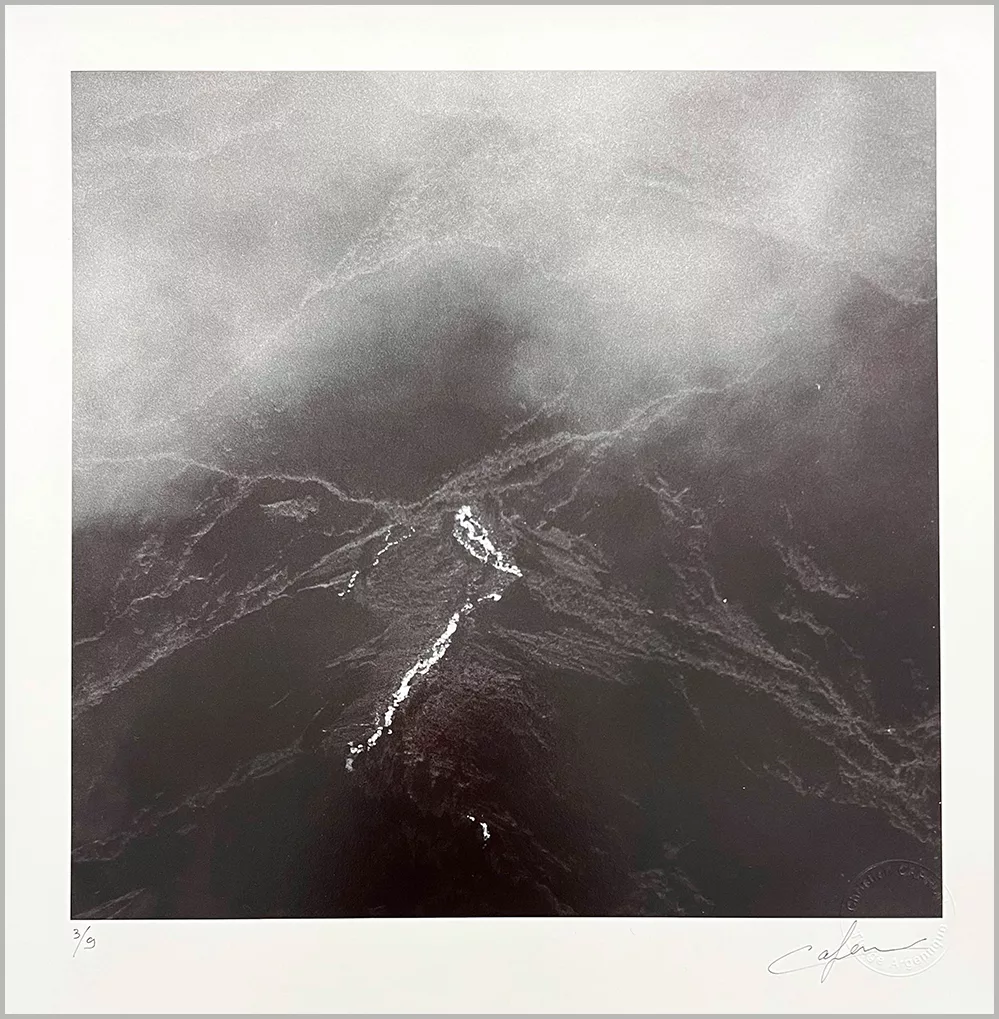 Rivière des galets en lumière